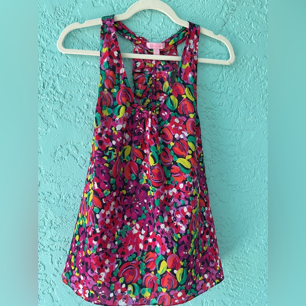 Lilly Pulitzer Devany Wild Confetti Top size Large